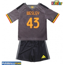 AS Roma Wesley Franca #43 3rd trikot Kinder 2026-27 Kurzarm (+ Kurze Hosen)